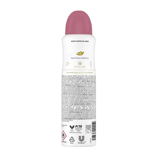 Dove Desodorante Spray Tono Uniforme Cálendula y Vitamina E 150 ml