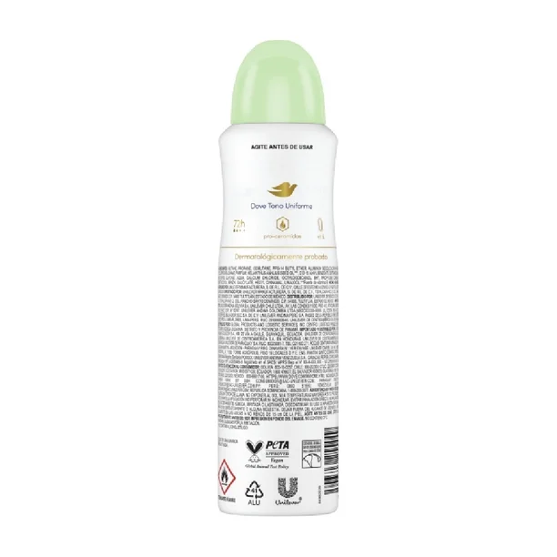 Dove Desodorante Spray Tono Uniforme Raspberry y Jazmín 150 ml